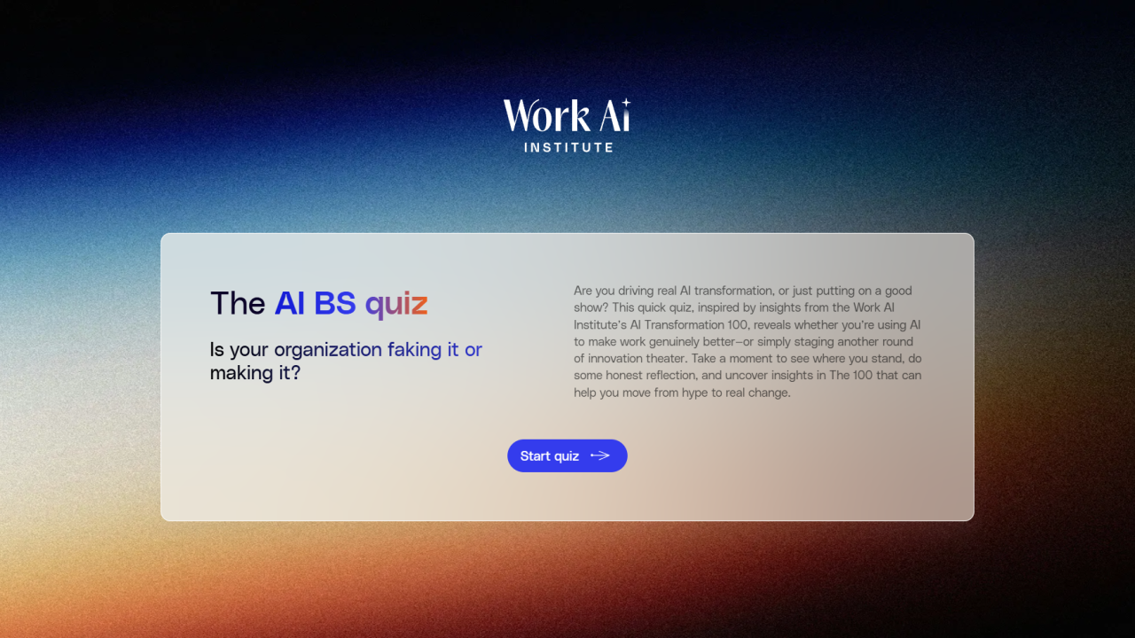 The AI B.S. Quiz